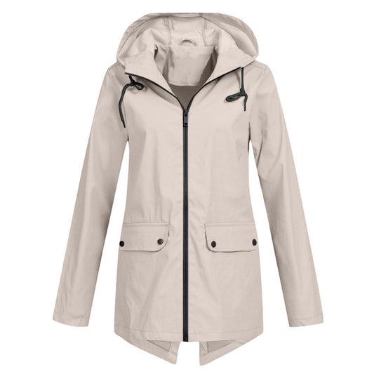 Women's Hooded Mid-Length Anorak Coat