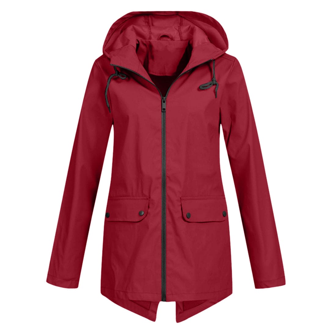 Women's Hooded Mid-Length Anorak Coat