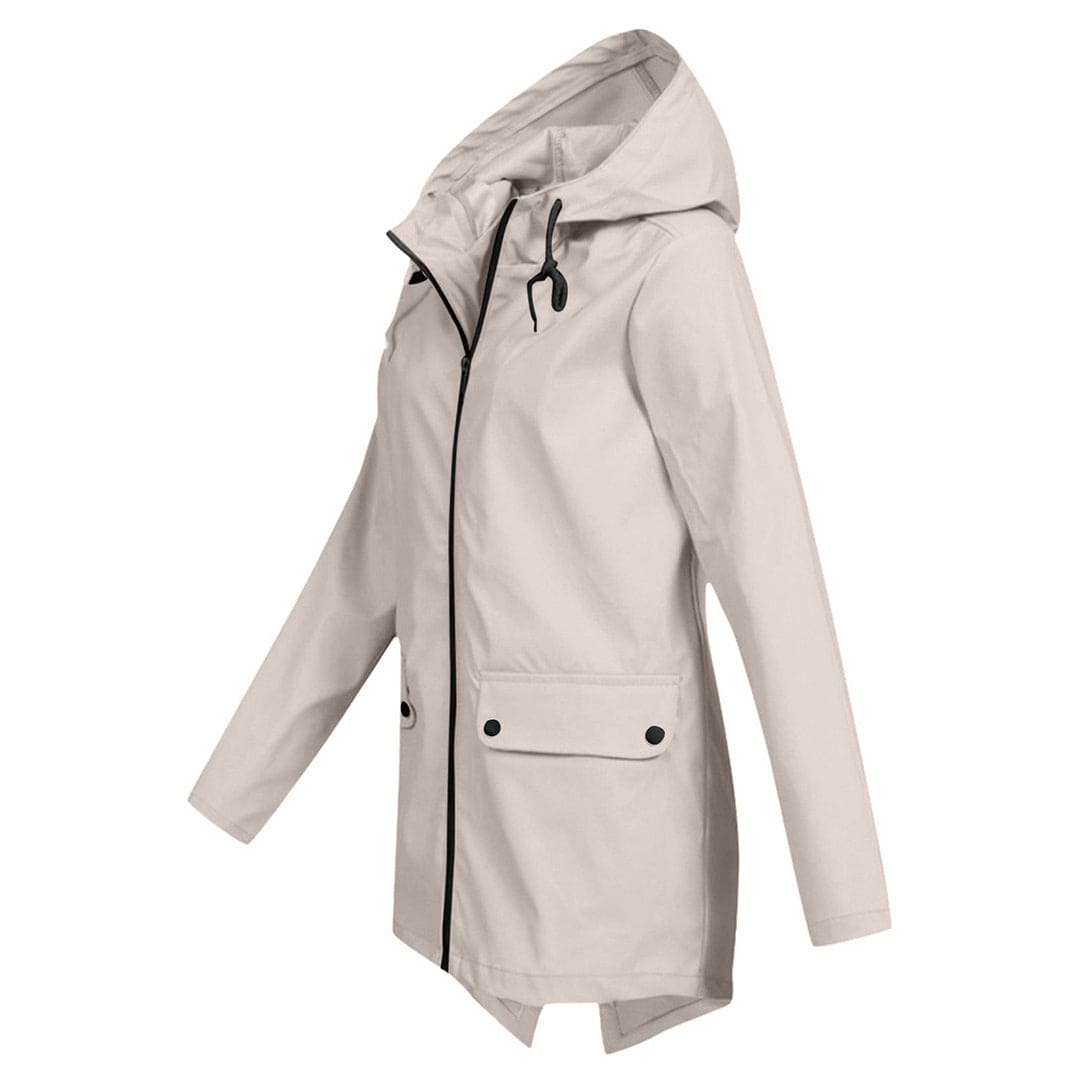 Women's Hooded Mid-Length Anorak Coat