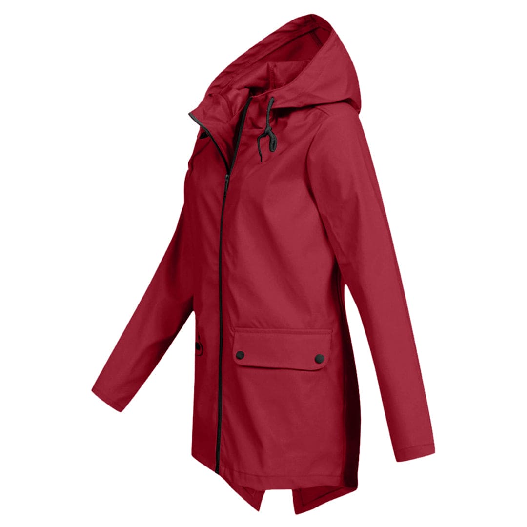 Women's Hooded Mid-Length Anorak Coat