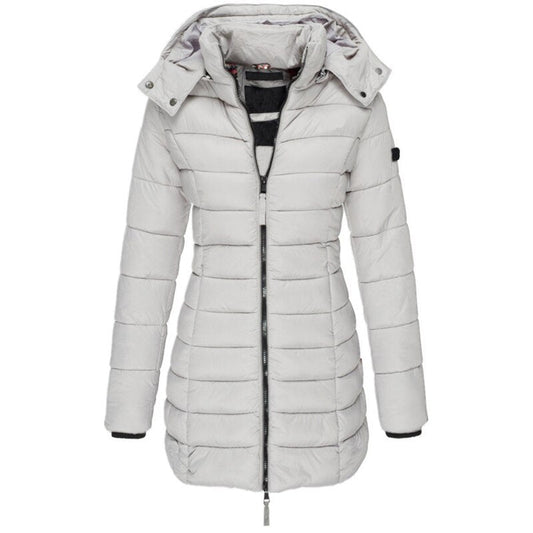 Women's Hooded Parka Coat – Stylish Long Winter Jacket