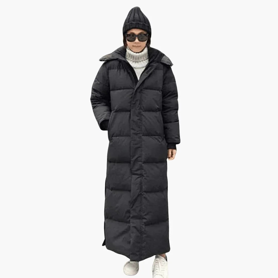 Women's Hooded Winter Parka with Zipper