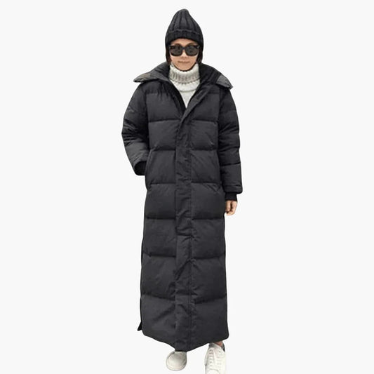 Women's Hooded Winter Parka with Zipper