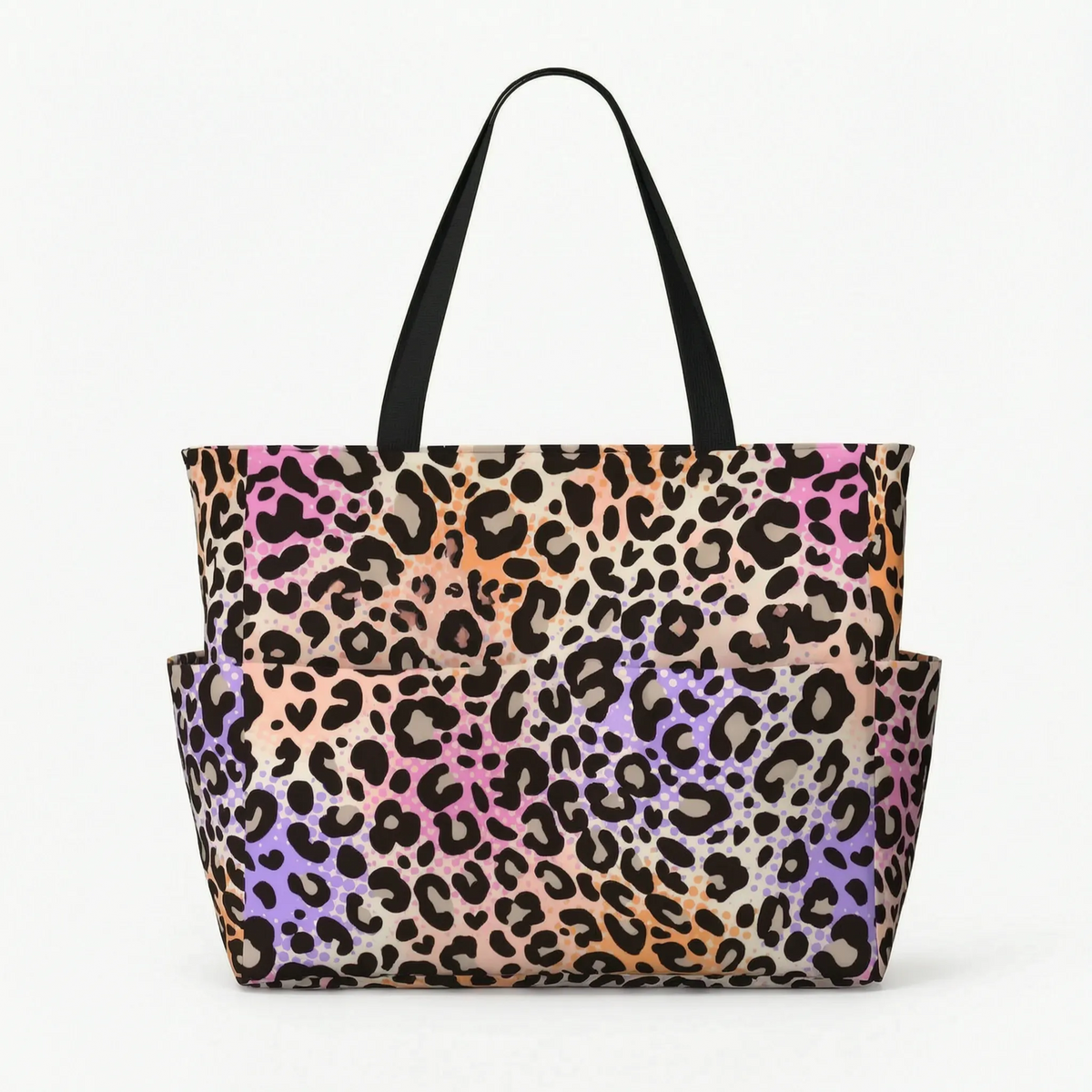 Women's Leopard Print Beach Tote Bag