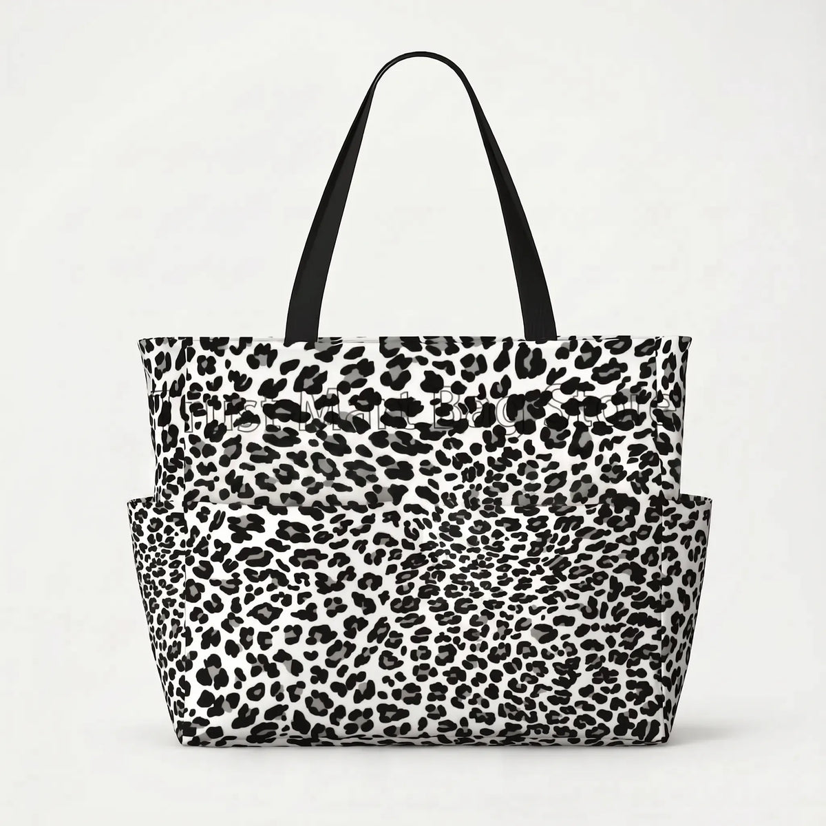 Women's Leopard Print Beach Tote Bag