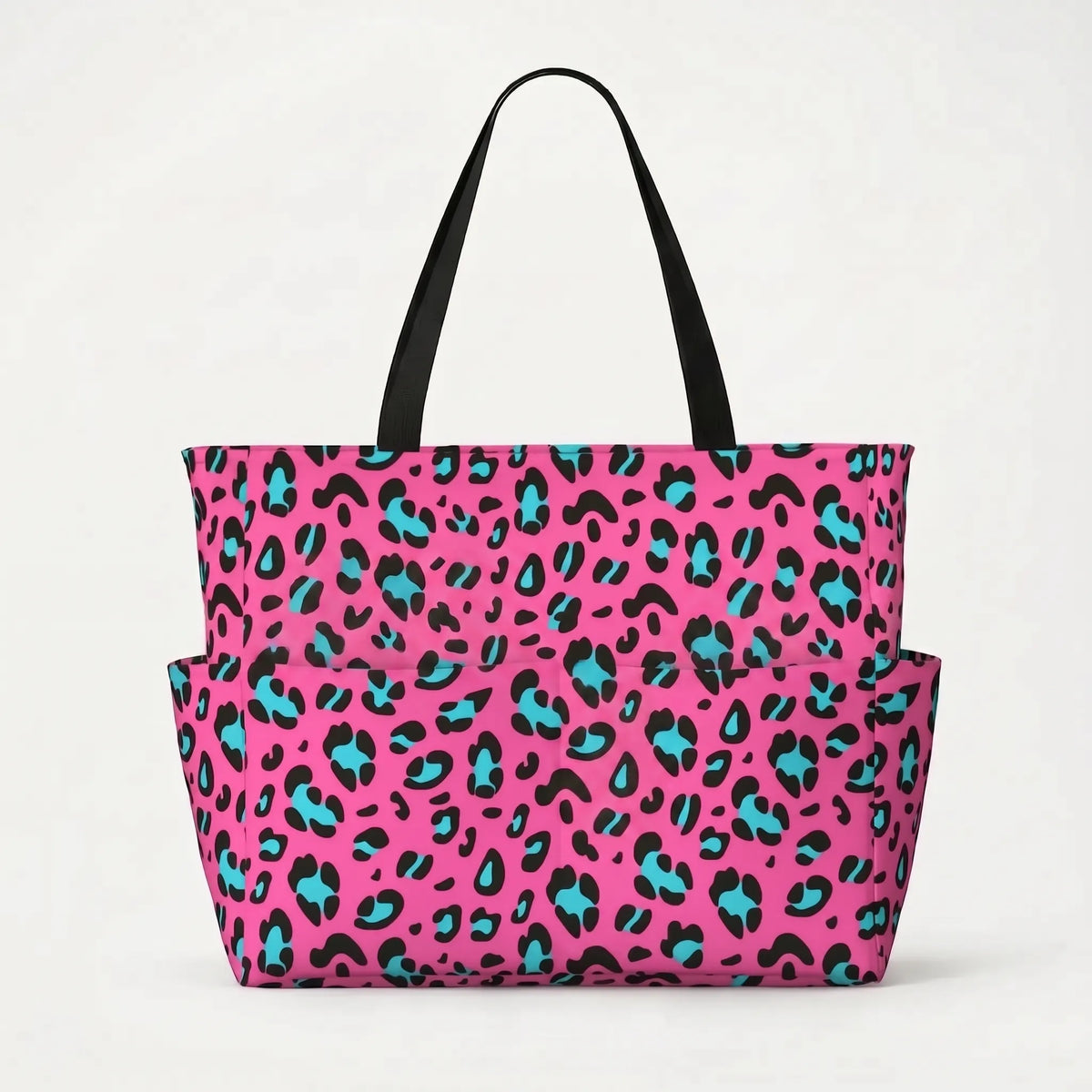 Women's Leopard Print Beach Tote Bag