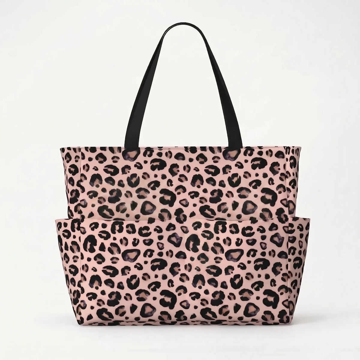 Women's Leopard Print Beach Tote Bag