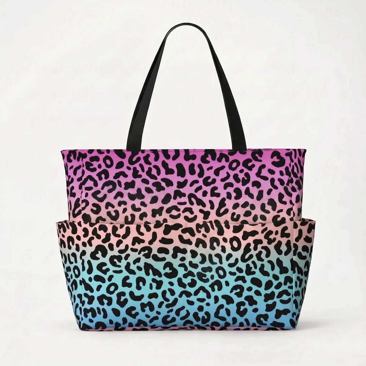 Women's Leopard Print Beach Tote Bag