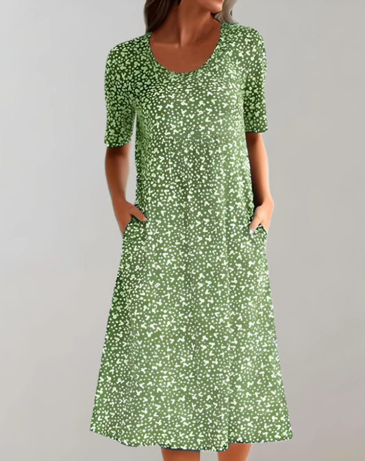 Women's Lightweight V-Neck Casual Dress