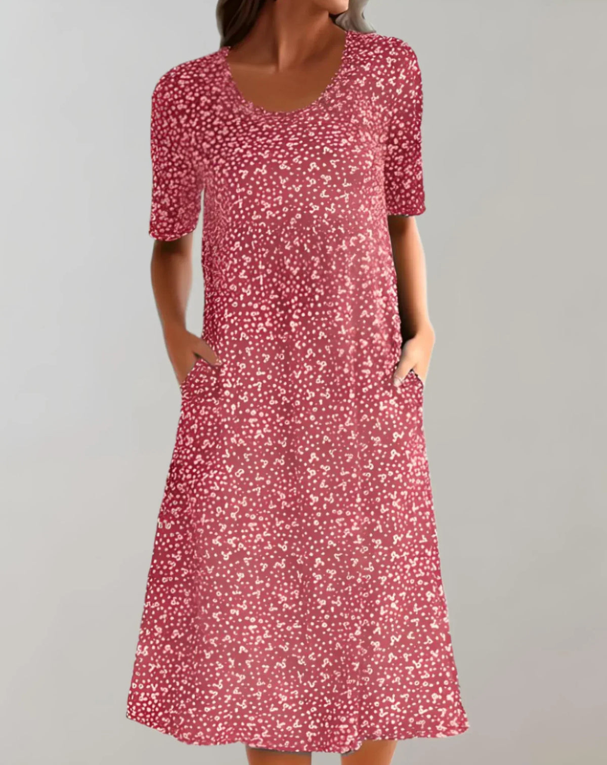 Women's Lightweight V-Neck Casual Dress