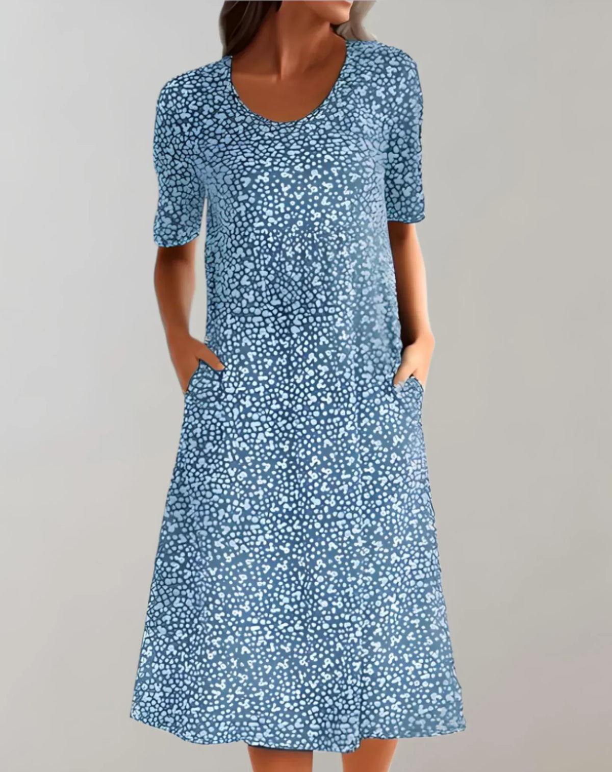 Women's Lightweight V-Neck Casual Dress