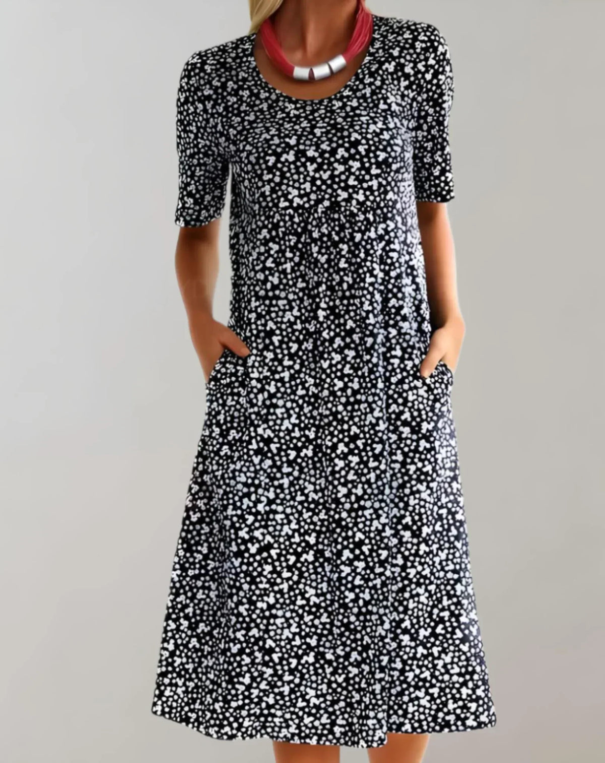 Women's Lightweight V-Neck Casual Dress