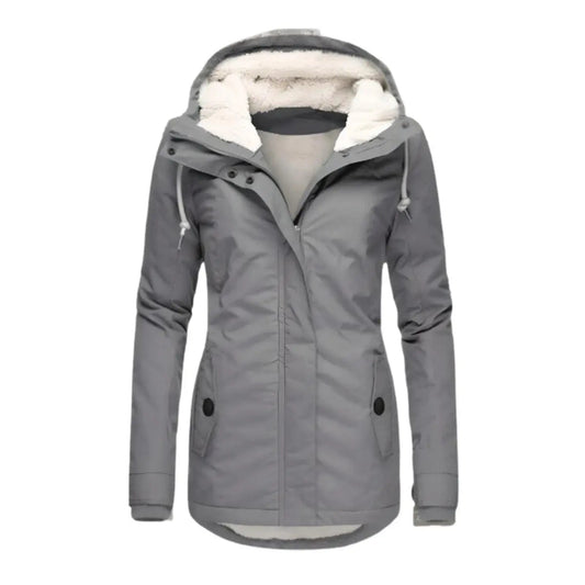 Women's Lined Hooded Waterproof Winter Coat