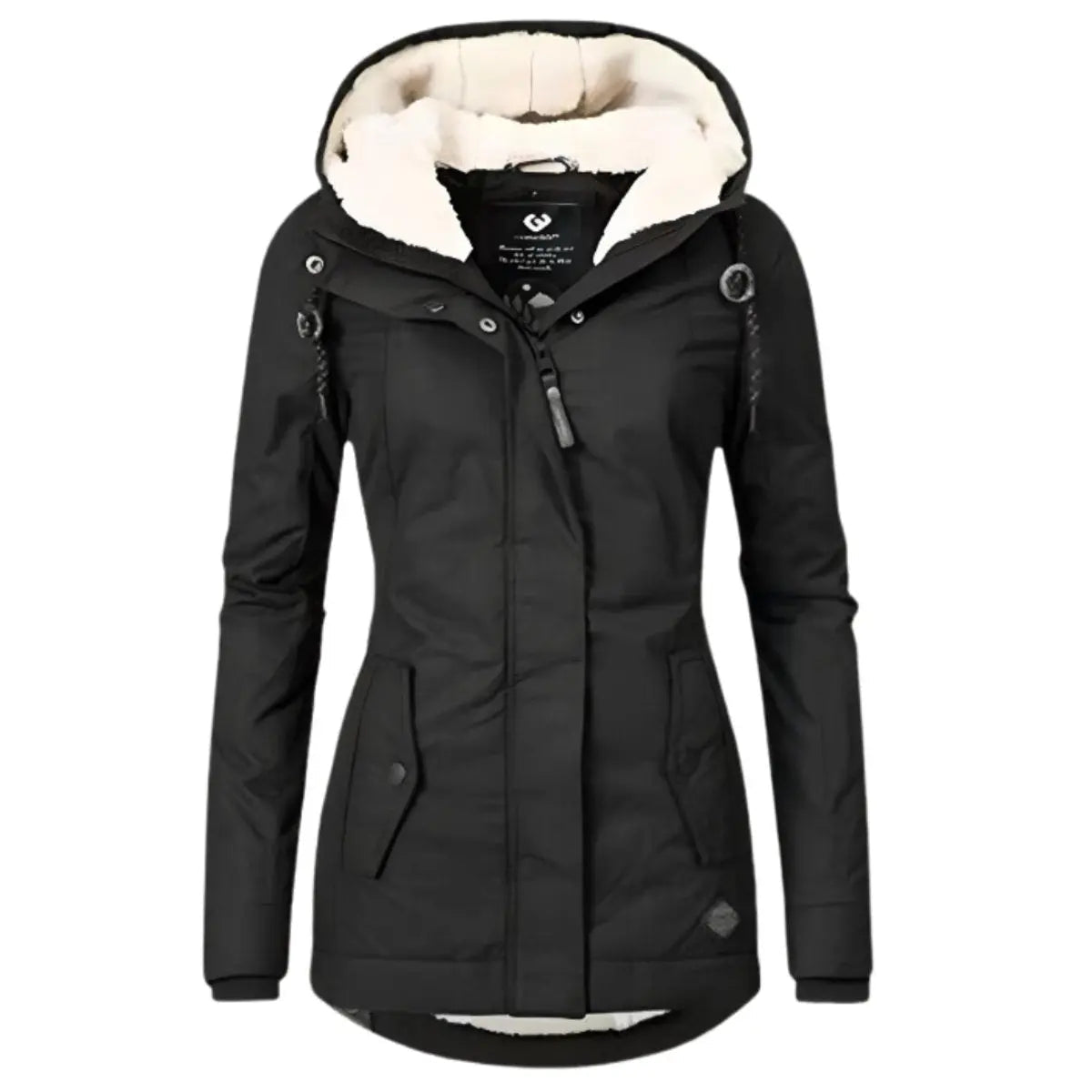 Women's Lined Hooded Waterproof Winter Coat