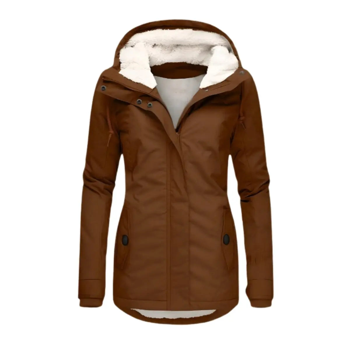 Women's Lined Hooded Waterproof Winter Coat