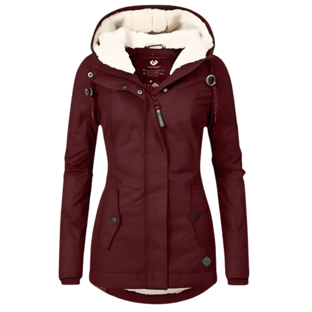 Women's Lined Hooded Waterproof Winter Coat