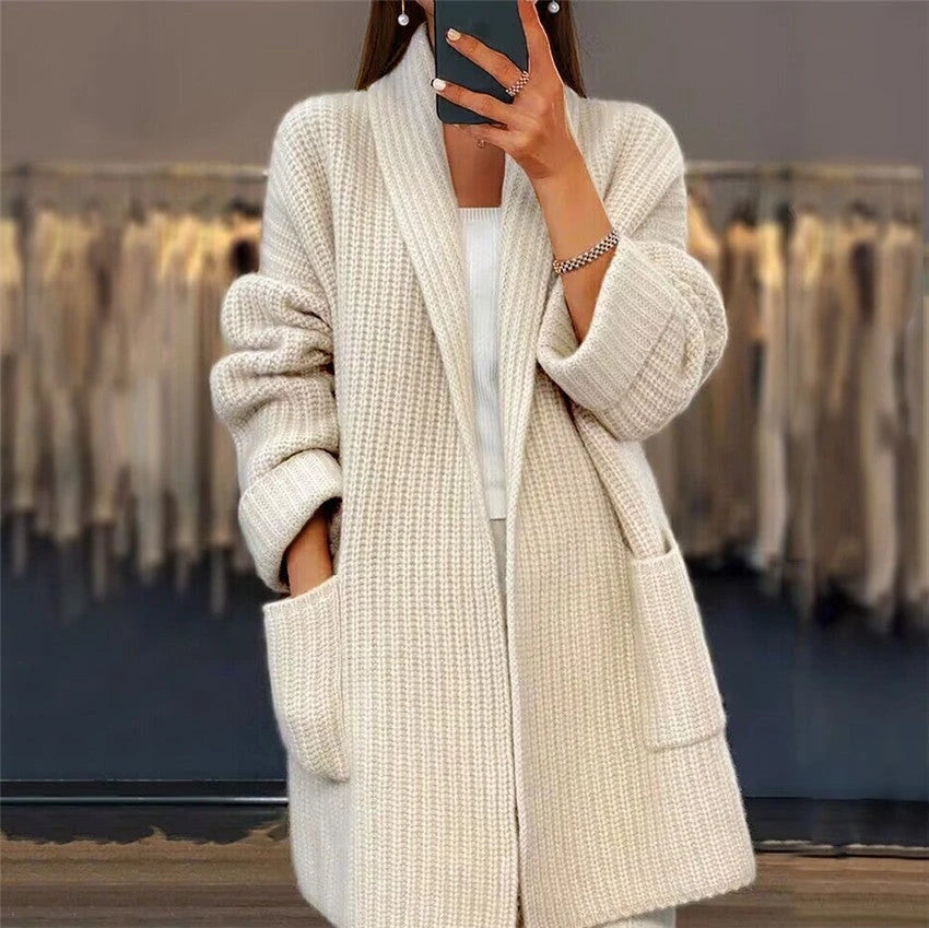 Women's Long Open-Front Cardigan