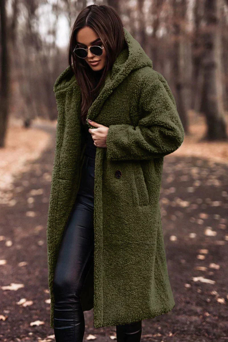 Women's Long Oversized Hooded Coat