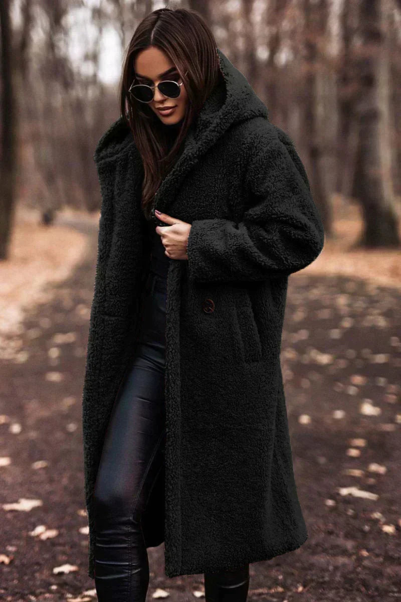 Women's Long Oversized Hooded Coat
