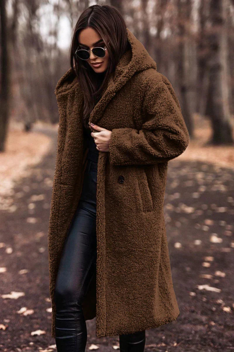Women's Long Oversized Hooded Coat