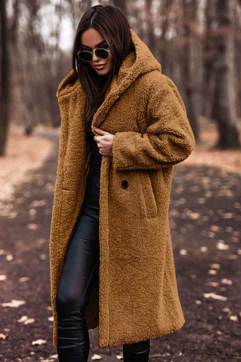 Women's Long Oversized Hooded Coat
