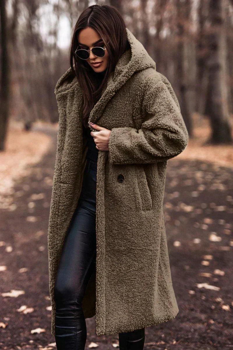 Women's Long Oversized Hooded Coat