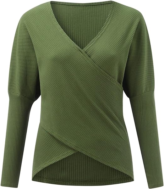 Women's Long-Sleeve Wrap Sweater