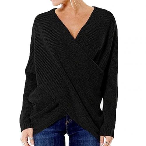 Women's Long-Sleeve Wrap Sweater