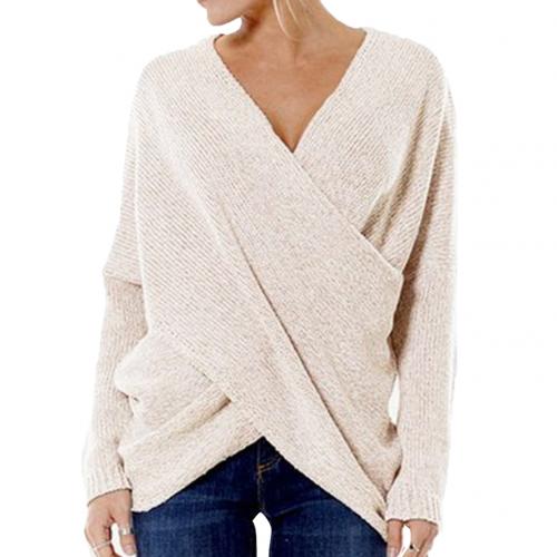 Women's Long-Sleeve Wrap Sweater