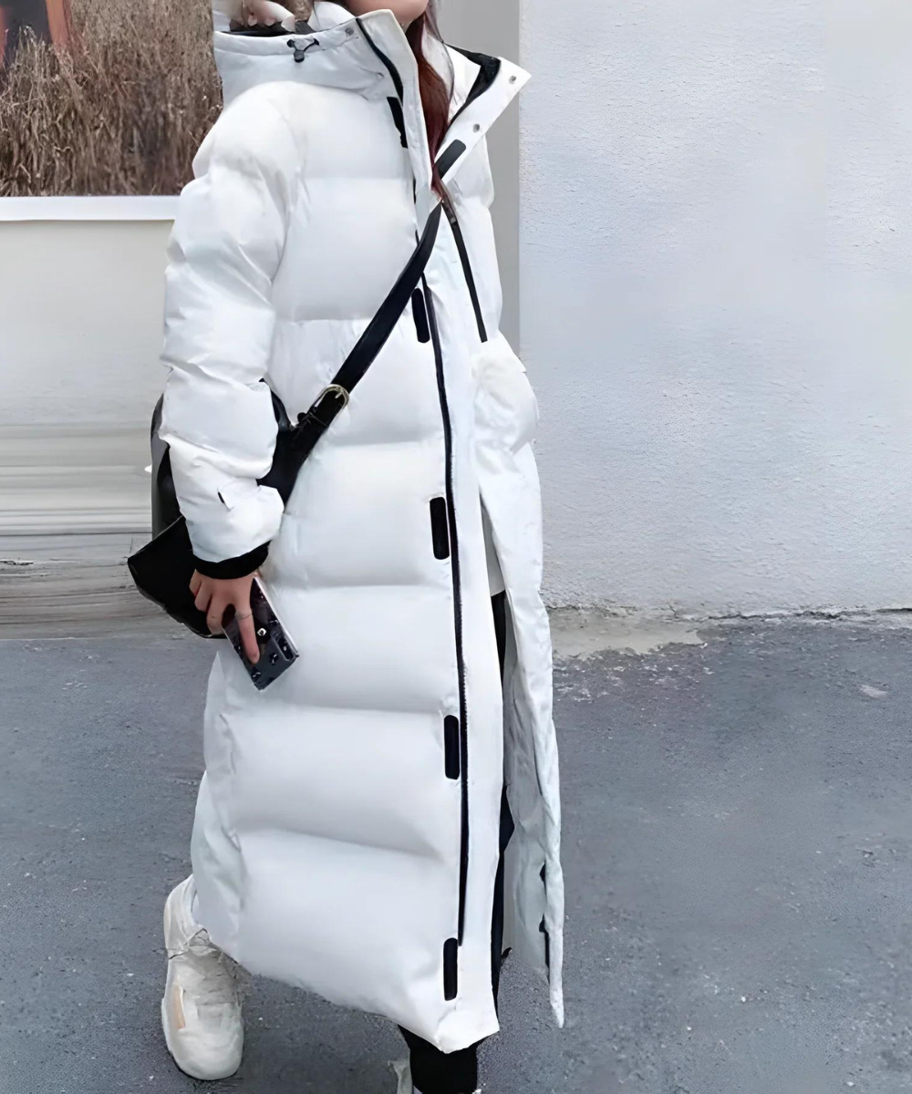 Women's Long Waterproof Winter Puffer Coat