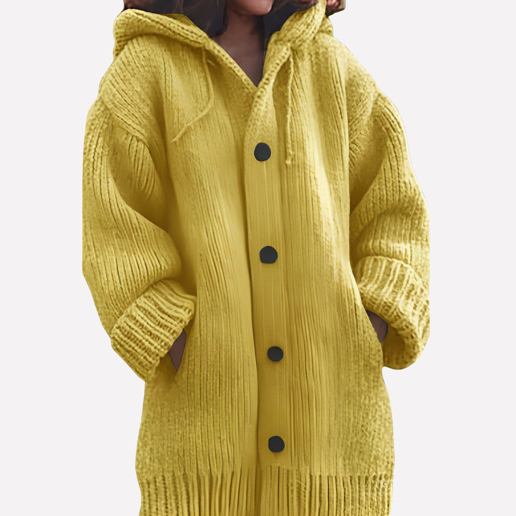 Women's Longline Hooded Cardigan