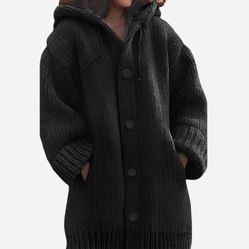 Women's Longline Hooded Cardigan