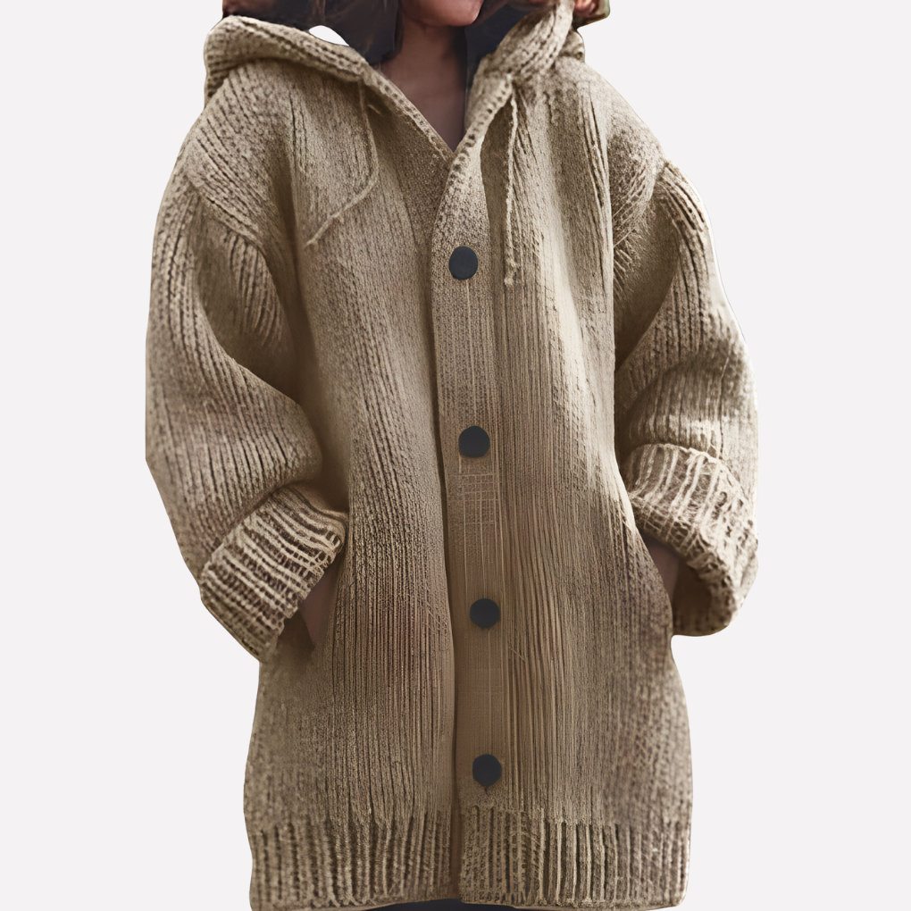 Women's Longline Hooded Cardigan