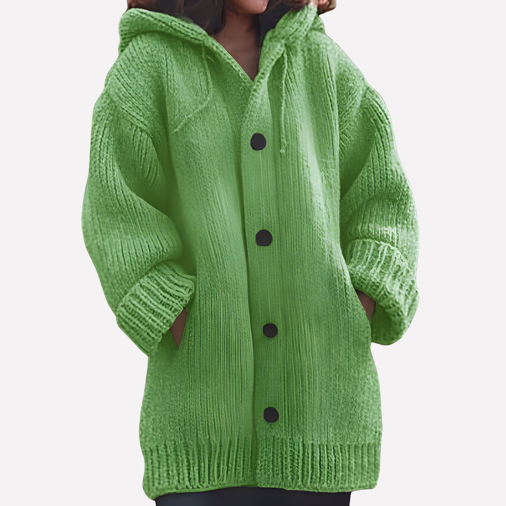 Women's Longline Hooded Cardigan