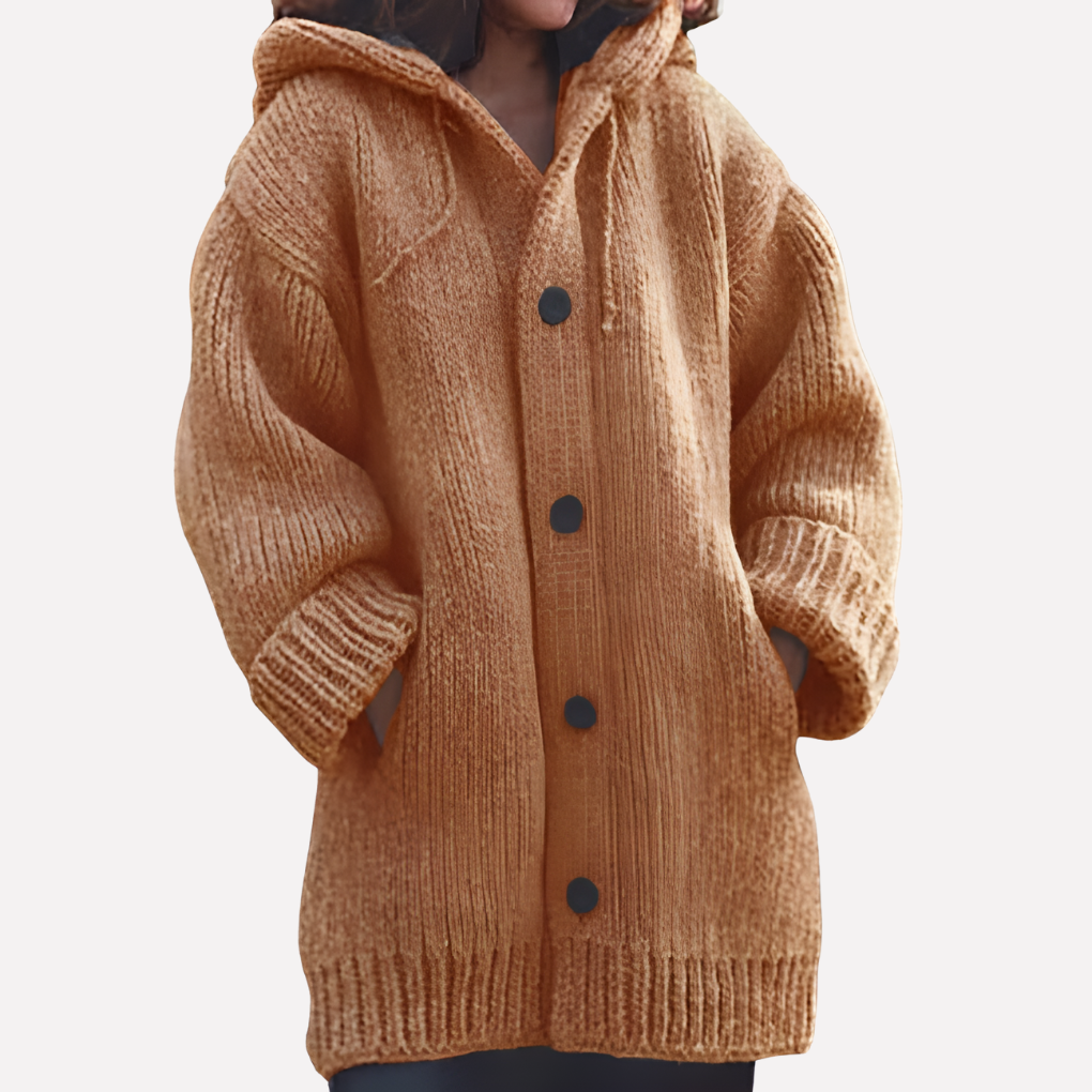 Women's Longline Hooded Cardigan