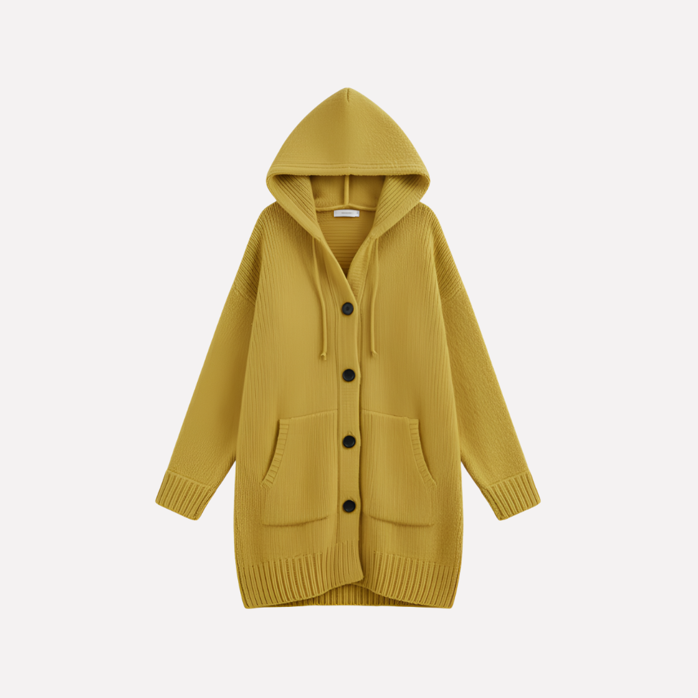 Women's Longline Hooded Cardigan