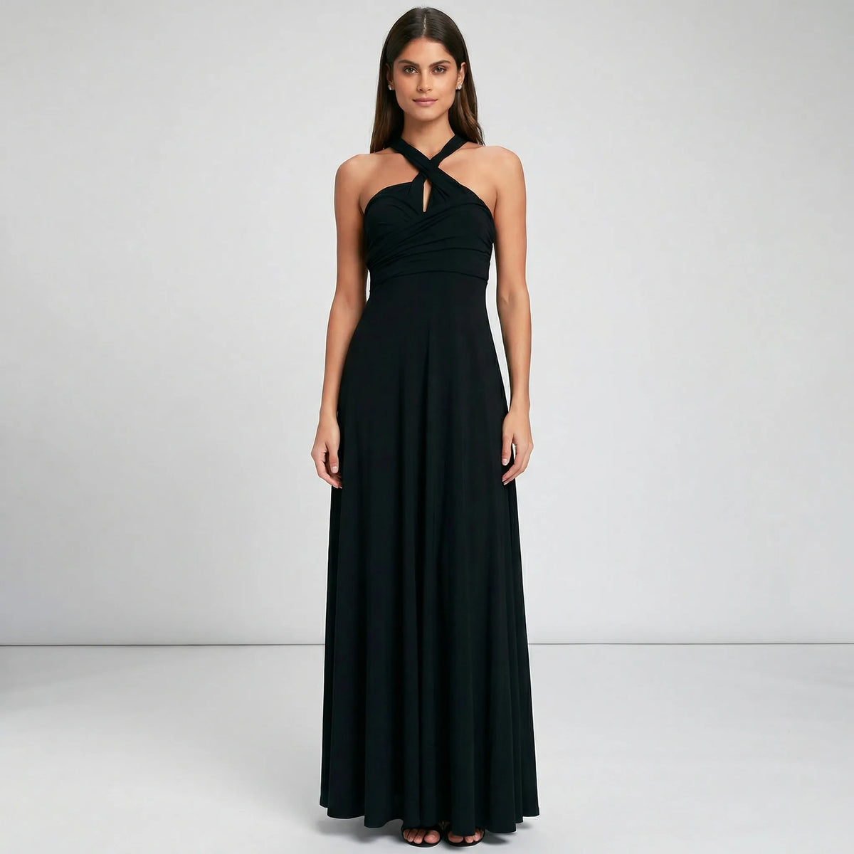 Women's Maxi Wrap Dress for an Elegant Silhouette