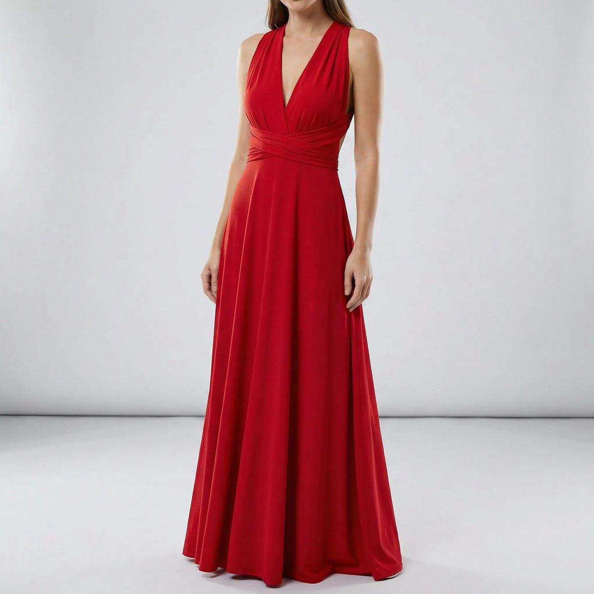Women's Maxi Wrap Dress for an Elegant Silhouette