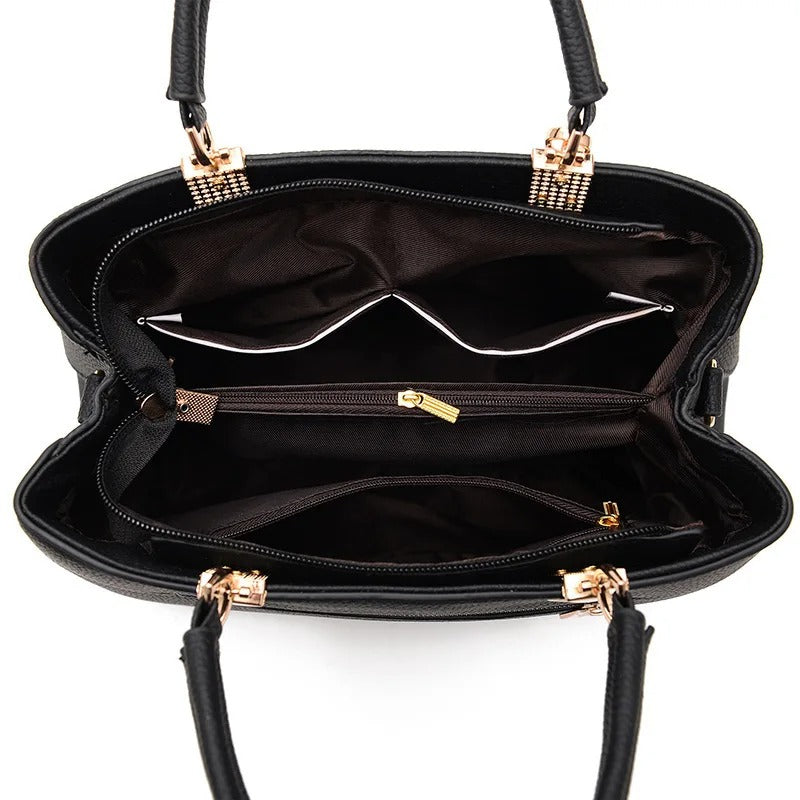 Women's Messenger Bag with Flower Charm