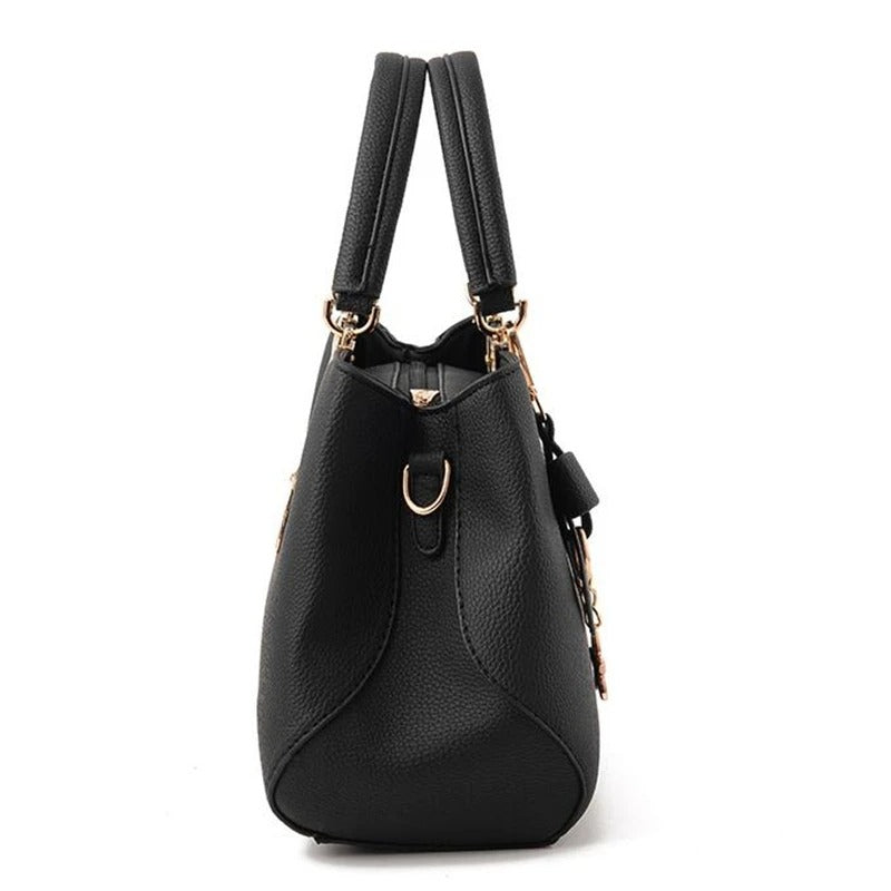 Women's Messenger Bag with Flower Charm