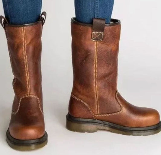 Women's Mid-Calf Lined Pull-On Boots