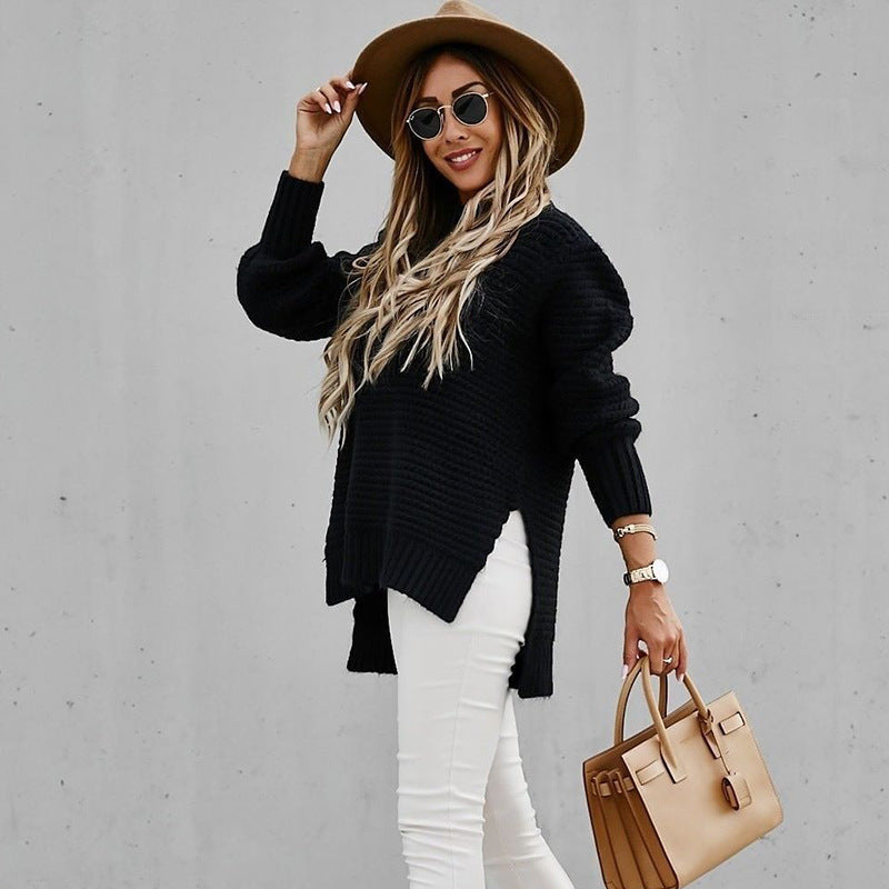 Women's Mock Neck Tunic Sweater