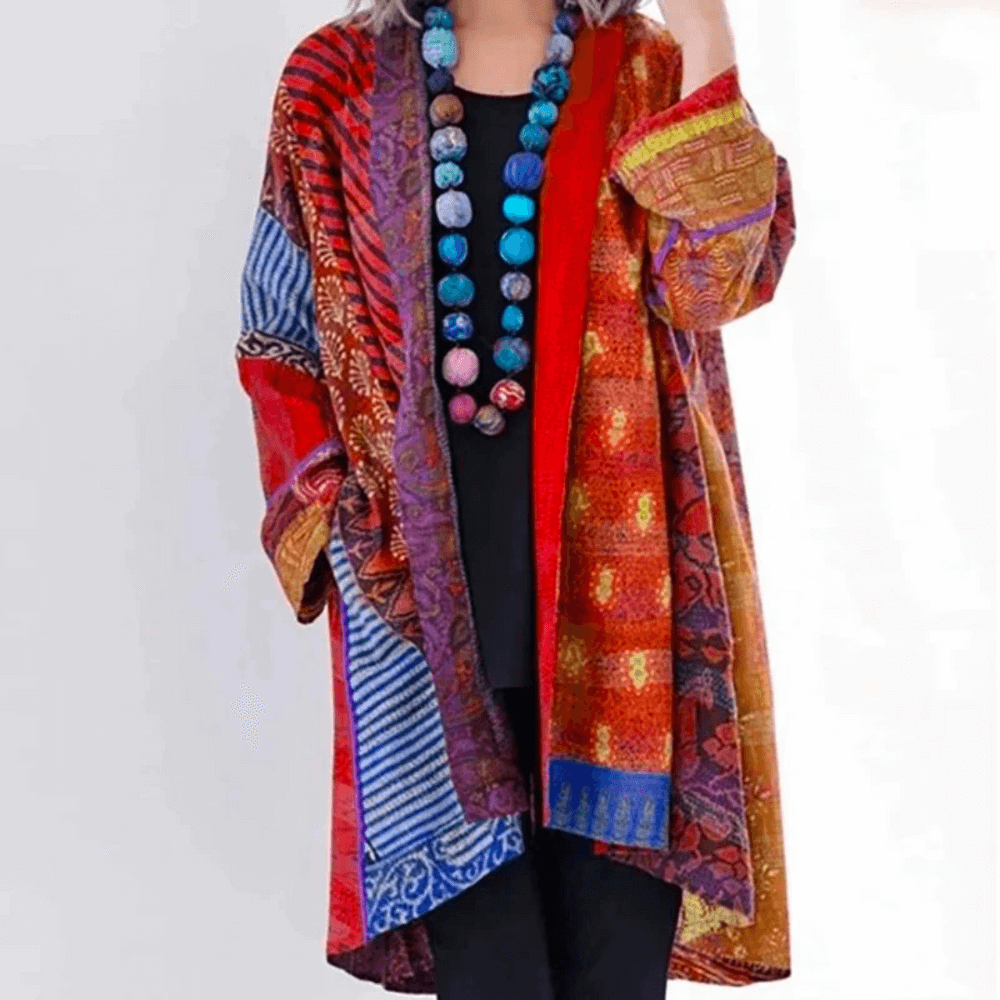 Women's Modern-Vintage Vibrant Cardigan