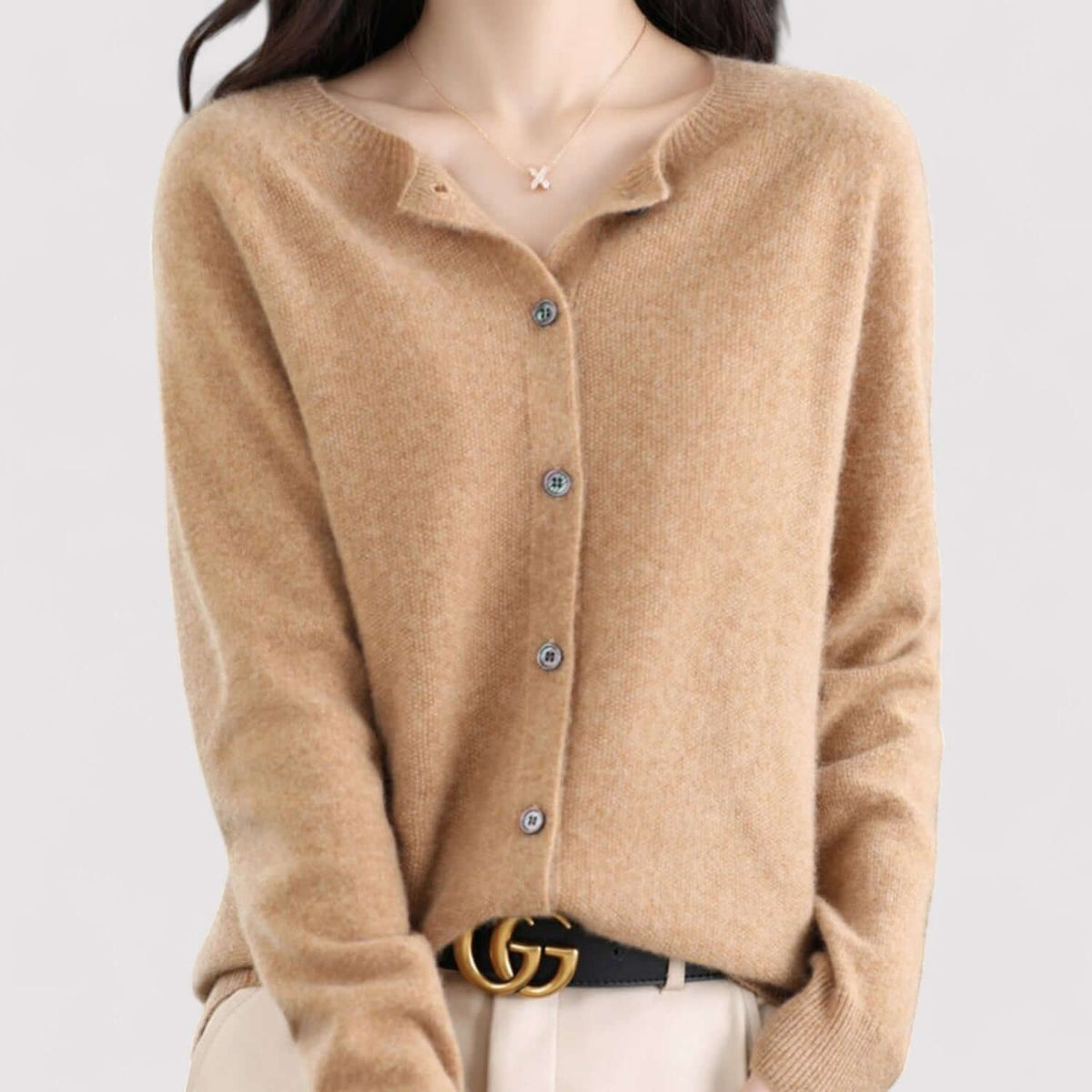 Women's Open-Neck Cardigan