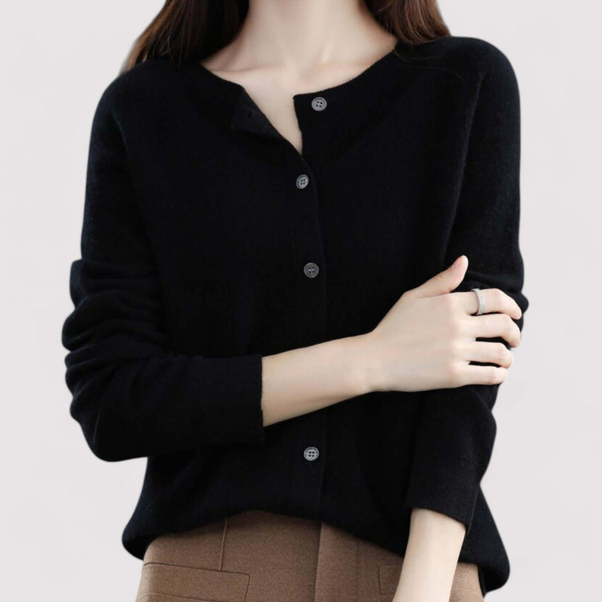 Women's Open-Neck Cardigan