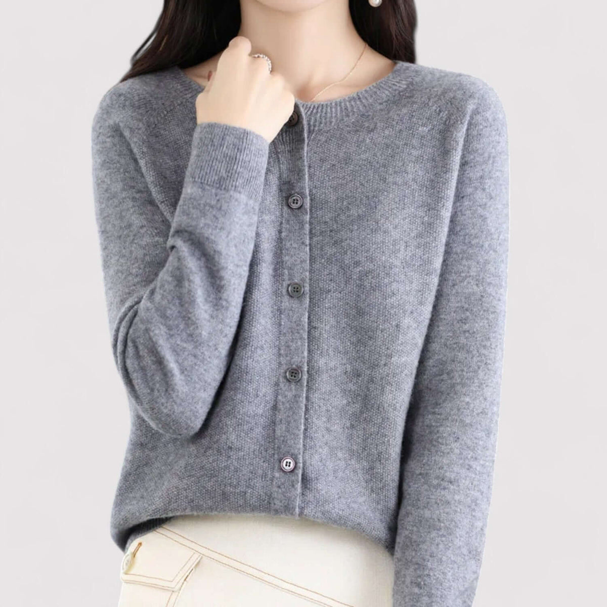 Women's Open-Neck Cardigan