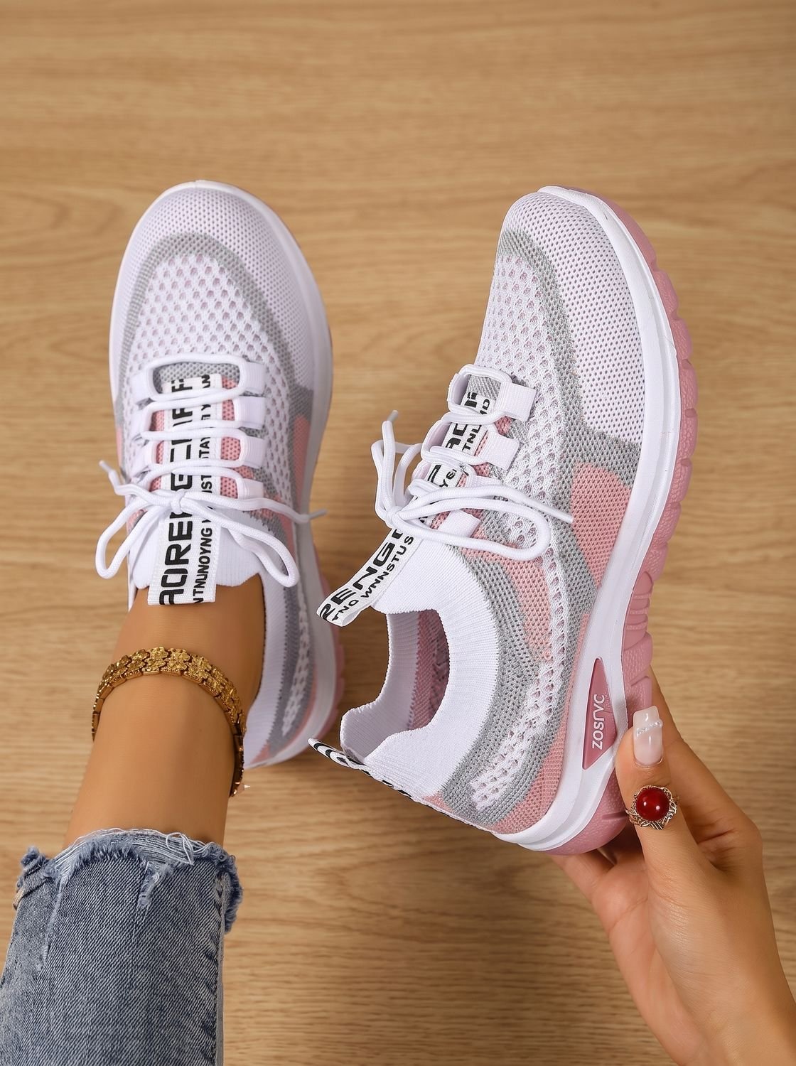 Women's Orthopedic Breathable Lace-Up Sneakers