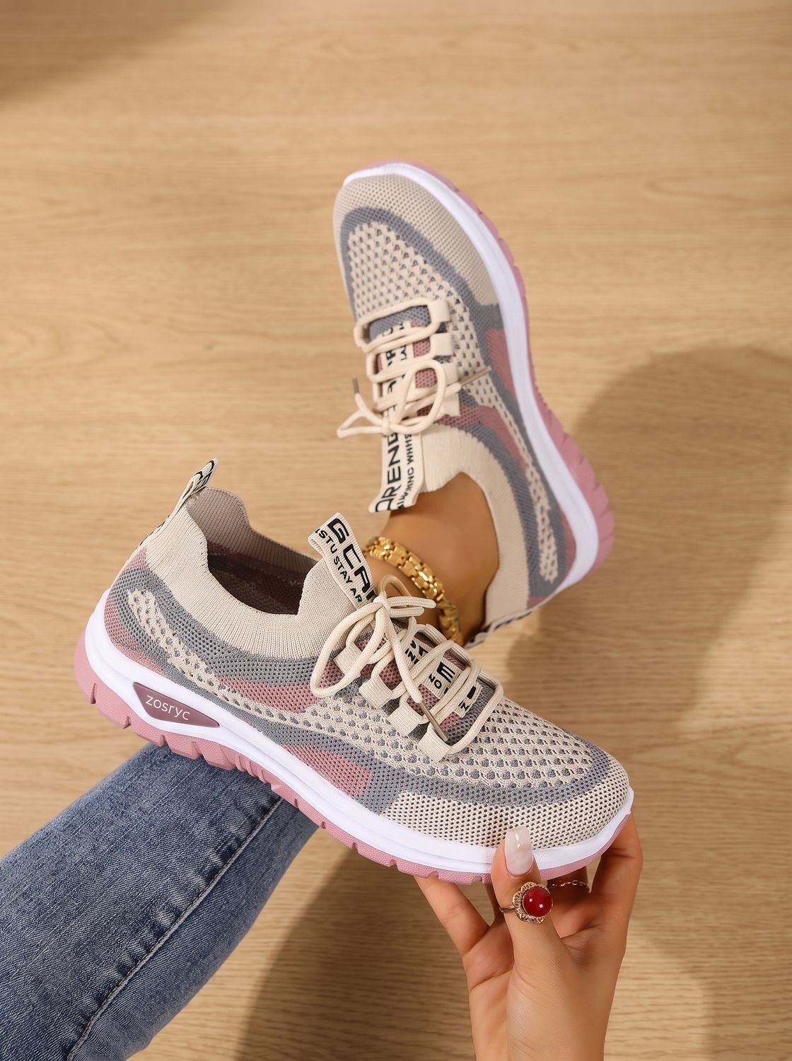 Women's Orthopedic Breathable Lace-Up Sneakers