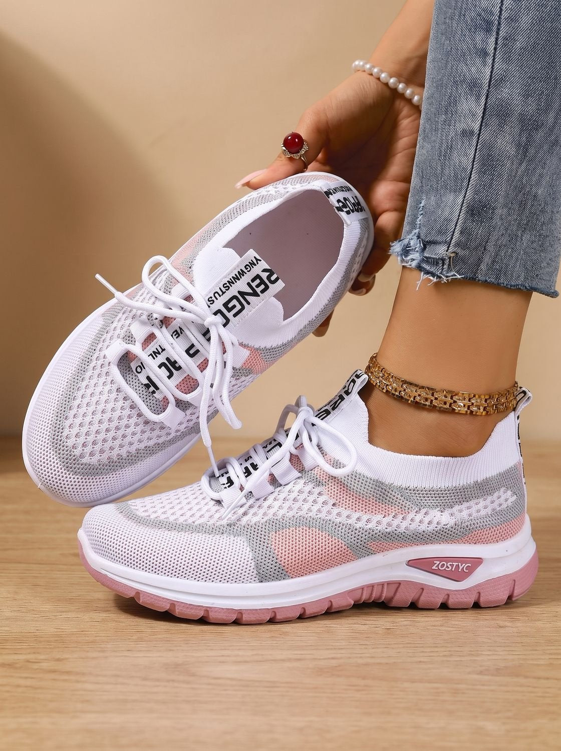 Women's Orthopedic Breathable Lace-Up Sneakers