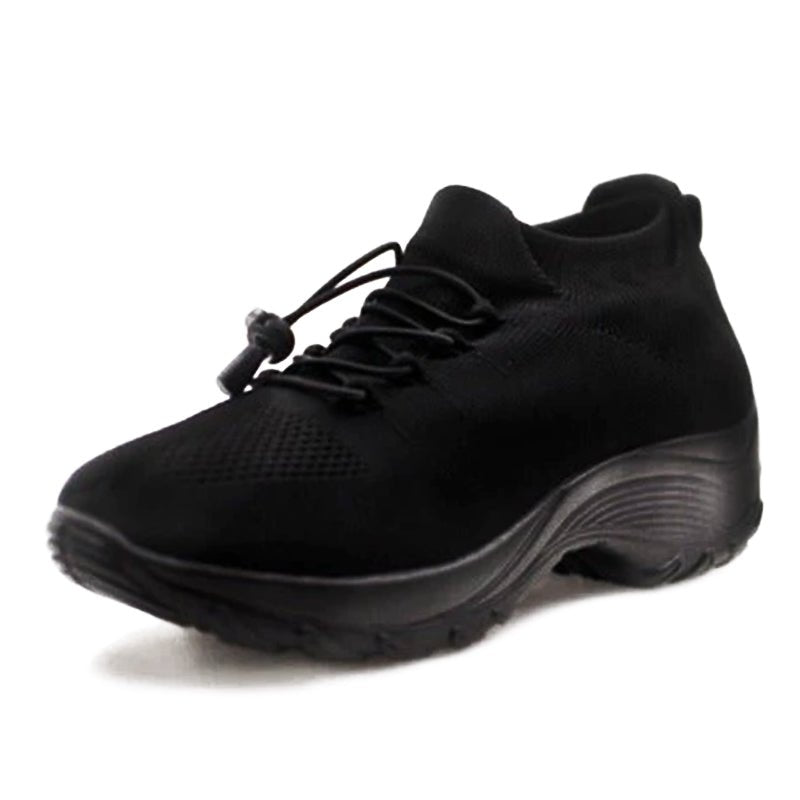 Women's Orthopedic Cushioned Lace-Up Platform Sneakers